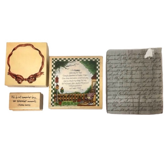 Other - Set of (4) “Life Moments” Rubber Stamps